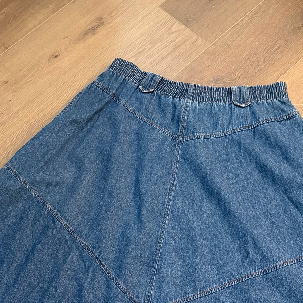 Vintage “Western” Denim A-Line Skirt